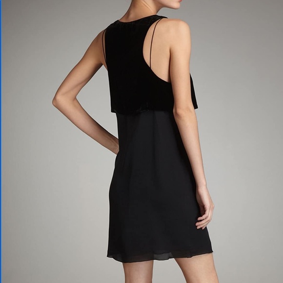 Alexander Wang Velvet Trim Silk Mini Dress - Picture 4 of 9